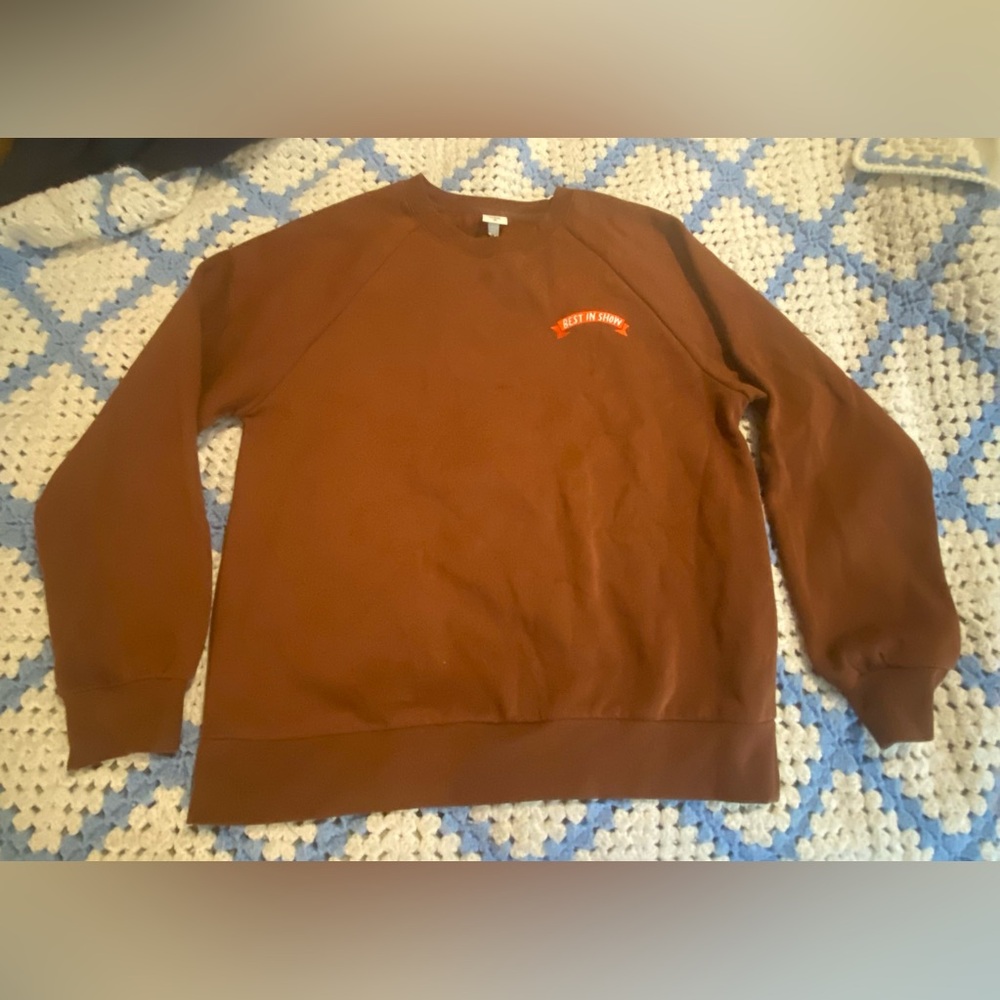 The Cuddle Collab “Best in Show” Brown Crewneck Sweatshirt